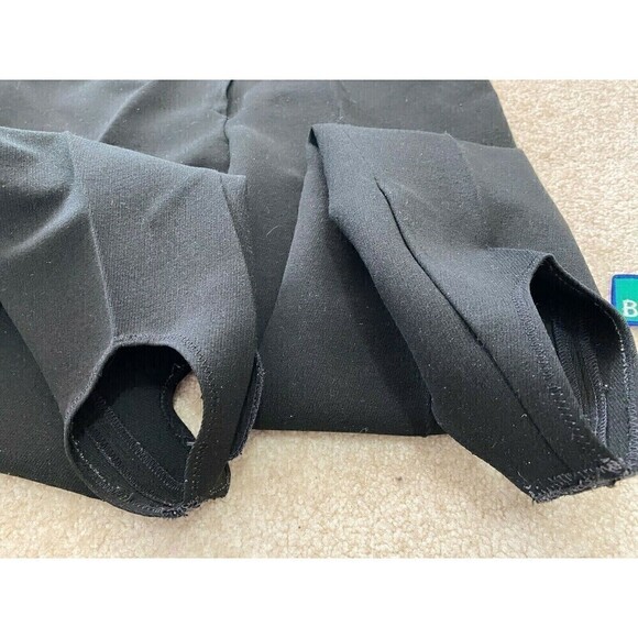 Retro Vintage Womens Black Ski Jacket & Stirrup Pants Sz 10 70s 80s Y2K Snowsuit - Picture 9 of 9